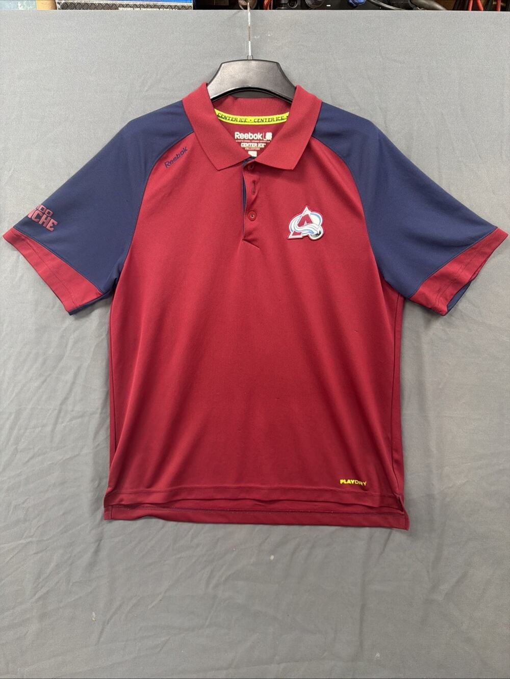 Colorado Avalanche NHL Reebok Men's Authentic Center Ice Maroon Polo Shirt